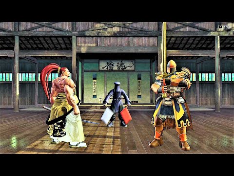 Genjuro Kibagami vs Warden (Hardest ) Samurai Shodown