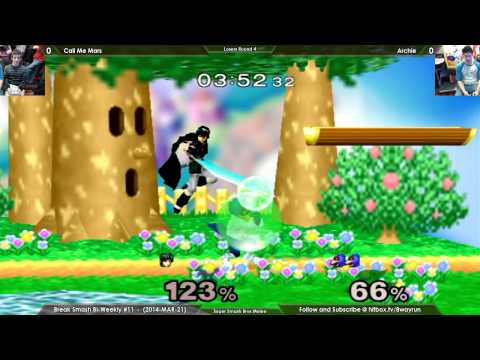 Break Smash #11   SSBM L4   Call Me Mars VS Archie