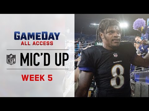 NFL Week 5 Mic'd Up 'You Look Like an Equipment Manager I had in College' | Game Day All Access
