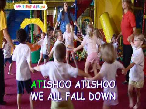 Ring a ring of roses, a pocketfull of posies, atishoo, atishoo, all fall down