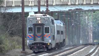preview picture of video 'MARC & Amtrak Trains @ Halethorpe Station'