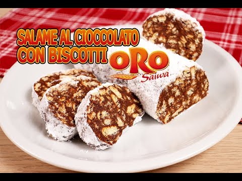 SALAME AL CIOCCOLATO CON BISCOTTI SECCHI ricetta facile e veloce