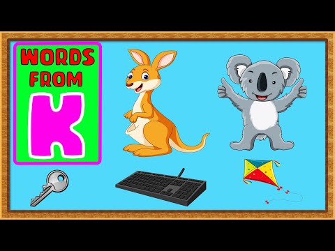 5 words from k - words from k - k for kite - words from alphabets