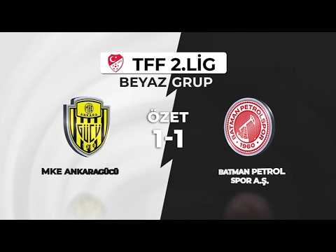 MKE Ankaragücü 1-1 Batman Petrol Spor A.Ş. | Maç Özeti