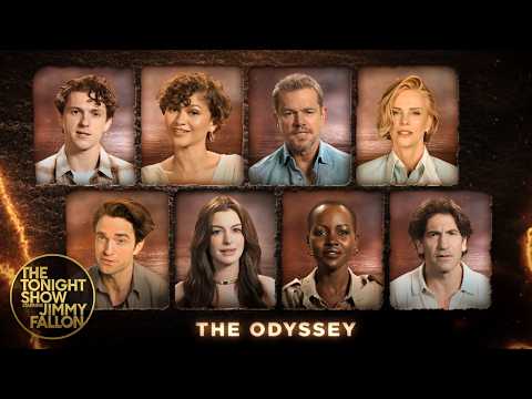 The Odyssey Cast Recaps the Entire Story in One Minute | The Tonight Show Starring Jimmy Fallon