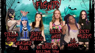 NWCW 6 women tag match Heather Blue/Stella Buho/Ro