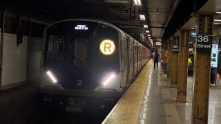 [RARE] MTA NYCT | R211-A CBTC Test Action along the (R)