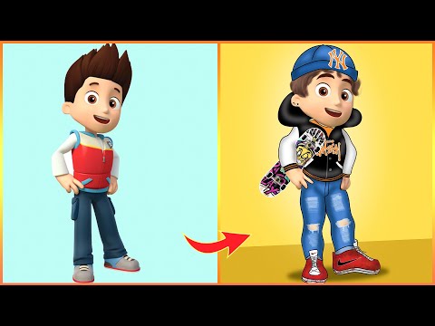 Glow Up || Ryder Paw Patrol Transform Into Skateboarder