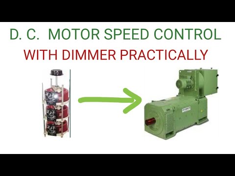 DC MOTOR SPEED CONTROL WITH DIMMER Video