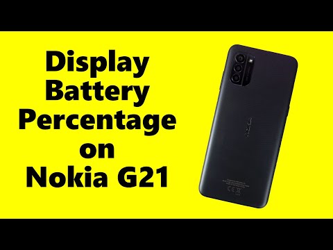 How to Display Battery Percentage on Nokia G21