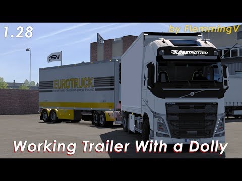 ETS2 1.28 | Scandinavian Dolly Trailer by Flemming V | Odense - Kobenhavn | Logitech G29