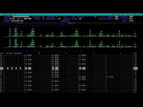 Open Cubic Player tracker view playing neurosys - bitshift