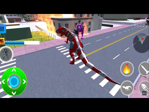 Dino Robot Car Game Dinosaur Robot Transform hero Android Gameplay #03