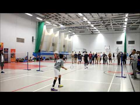 Leicester badminton club U20 FINALS ROHITH SHAJI vs JEREMY KURIAN