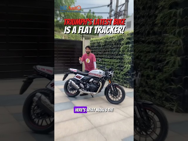 What makes the Triumph Tracker 400 a flat tracker?