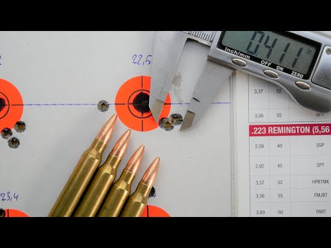 Nosler  .22  77gr CC HPBT-  Najlepsza grupa- My best group from the Stag rifle