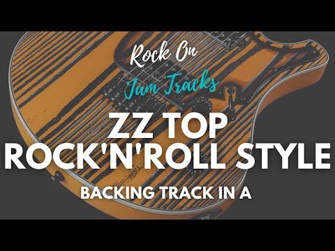 ZZ Top Rock'n'Roll Style Guitar Jam Backing Track in A | Blues Rock in A Minor