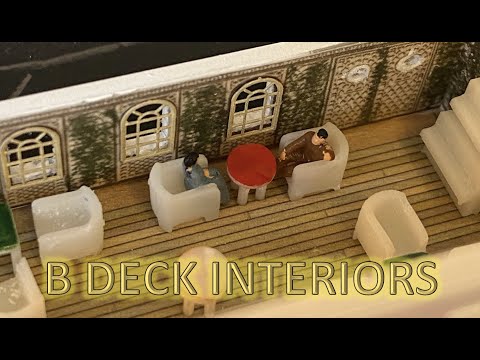 Radio Control Trumpeter 1:200 Titanic Build Part 24 - Cafe Parisien and Private Promenades