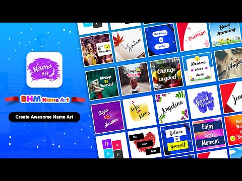 BHM Name Art Photo Editor Video