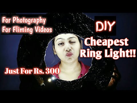 DIY Cheapest Ring Light For Rs. 300 | Diva Ring Light | For Beginners | Lavishka Jain