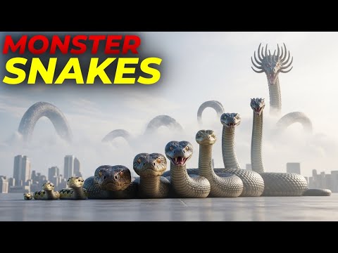 World Serpent vs Monster Snakes | Epic Snake Size Comparison 3D