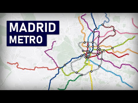 Evolution of the Madrid Metro 1919-2021 (geographic map)