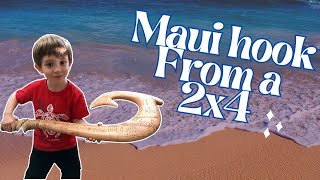 Make a Kid Size Maui's Hook From a 2x4 (Tutorial) - Disney's Moana