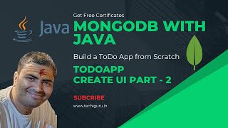 Download the video "MongoDB with Java: Build a ToDo App from Scratch - Create UI Part 2"