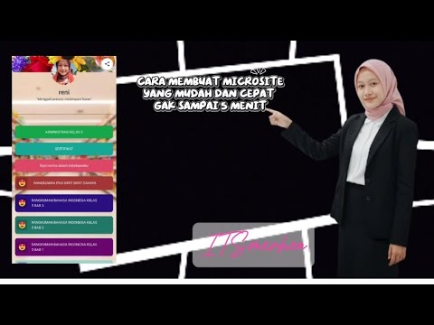 Cara membuat microsite S.id website mini tidak sampai 5 menit untuk pendidikan dan pembelajaran