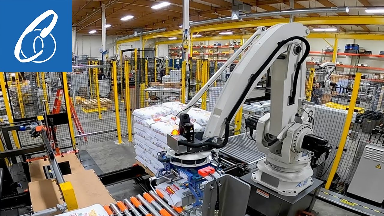 Industrial Robotic Palletizing System for Bulk Bags