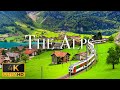 FLYING OVER THE ALPS 4K UHD Soothing Music With Stunning Beautiful Nature Film For Relaxation