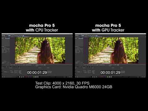 Mocha Pro 5: GPU Acceleration
