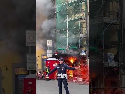 Incendio in via della Scala a Firenze