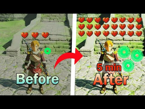 INSANE Hearts/stamina Duplication Glitch! Max hearts/stamina in 5 min | Tears of the Kingdom