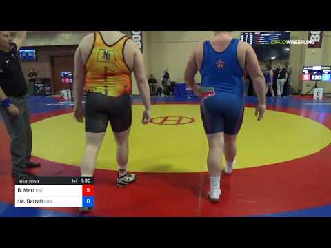 2018 Marine Corps US Open/UWW Junior Greco Roman 130 Rnd Of 16 - Brandon Metz (BWC) Vs. Max Darrah
