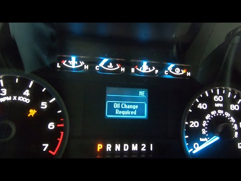 Ford F150 Oil Change Required reset 2015-2020