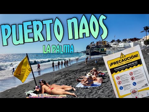 "Puerto Naos 2024: Strandleben kehrt zurück! 🏖️ CO2-Warnungen & Offene Garagen nach Vulkan-Ausbruch"