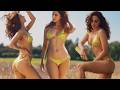 KIARA ADVANI WAR 2 HOT GOLDEN YELLOW BIKINI SLOMO EDIT