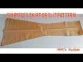 Sewing Tutorials Lesson 16 How To Draft Six Pieces Skirt Six Pieces Slit Pattern