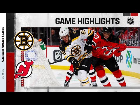 Bruins @ Devils 11/13/21 | NHL Highlights