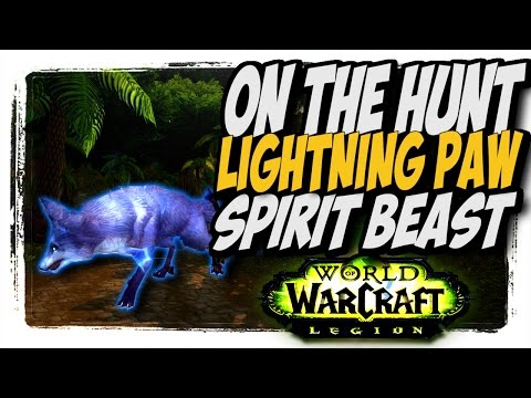 Lightning Paw!! Common to Rare hunter pets "On The Hunt" WoW Legion patch 7.2