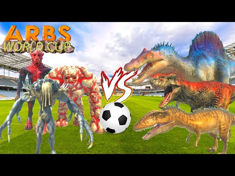 WORLD CUP IN ARBS! - INFERNALS VS CARNIVORE DINOS - ANIMAL REVOLT BATTLE SIMULATOR