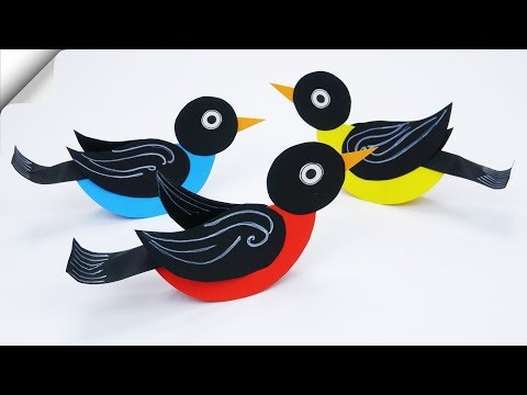 DIY paper toys Easy paper birds