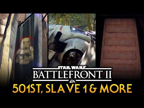 TAKODANA EASTER EGGS & SECRETS: Star Wars Battlefront 2 501st, Slave 1 & MORE