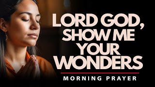 Morning Prayer: Lord God, let your light shine on me, show me your wonders and unchanging love