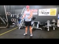 Bicep Curl demo using the 4ft Olympic Super Curl Bar