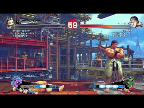 SSF4 Inyour opinion [iyo] (Ibuki) VS gameinn [Daigo] (Ryu)