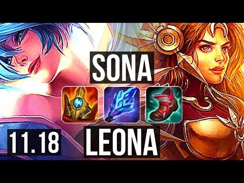 SONA & Jinx vs LEONA & Kai'Sa (SUPPORT) | Rank 1 Sona, 0/1/25, 400+ games | BR Challenger | v11.18