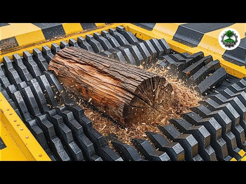 Dangerous Fastest Monster Wood Chipper In Acition | Incredible Tree Shredder Working #25