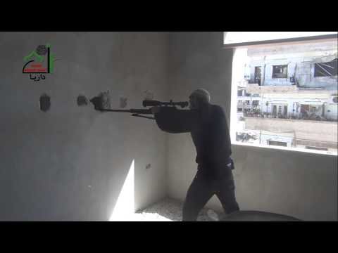 تصدي كتيبة المقداد بن عمرو التابعة لكتائب الصحابة لمحاولة قوات النظام اقتحام مدينة داريا في ريف دمشق